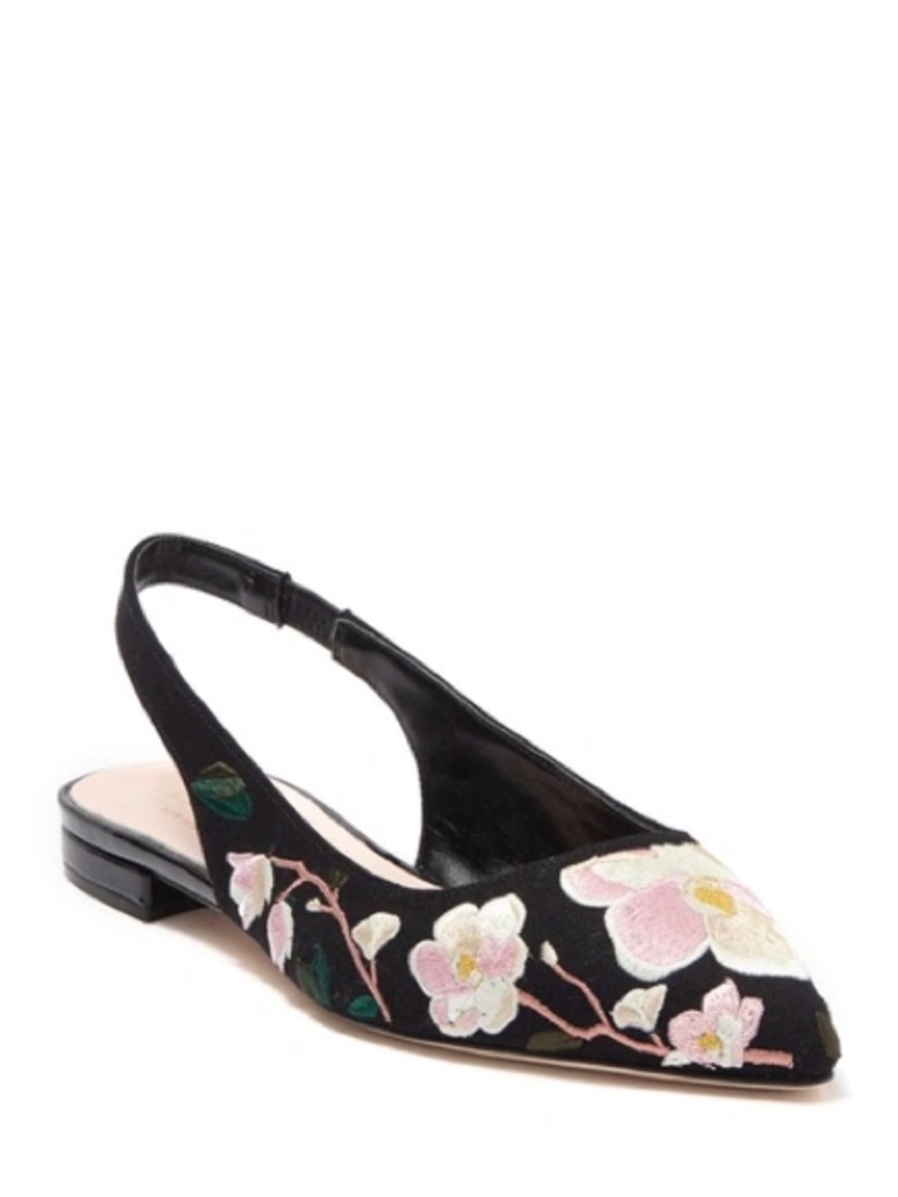 Kate Spade Barnie Floral Embroidered Slingback Flats
